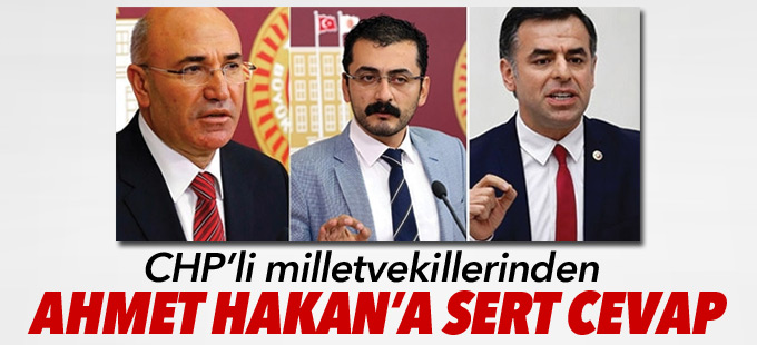 CHP’li milletvekillerinden Ahmet Hakan’a sert cevap
