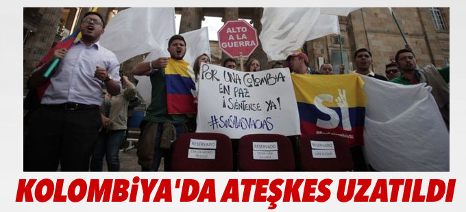 Kolombiya'da ateşkes ay sonuna kadar uzatıldı