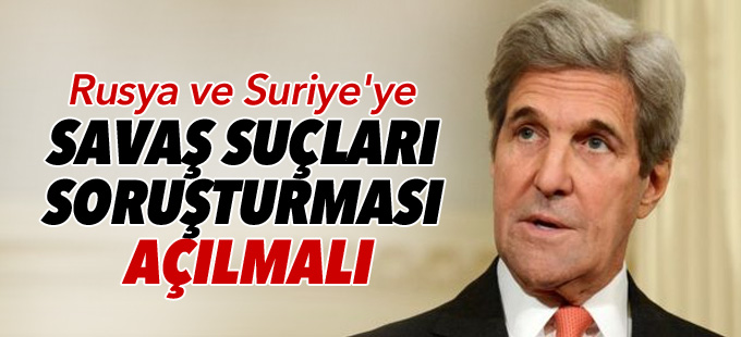 ABD: Rusya ve Suriye'ye savaş suçları soruşturması açılmalı