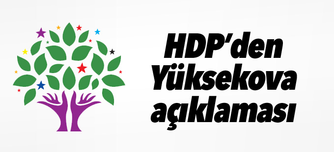 HDP'den Yüksekova açıklaması
