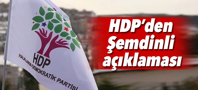 HDP’den Şemdinli açıklaması