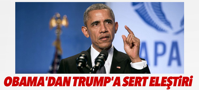Obama'dan Trump'a sert eleştiri
