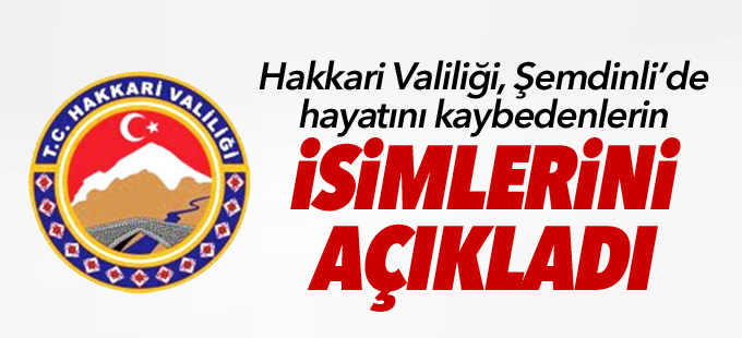 Hakkari Valiliği'nden Şemdinli açıklaması