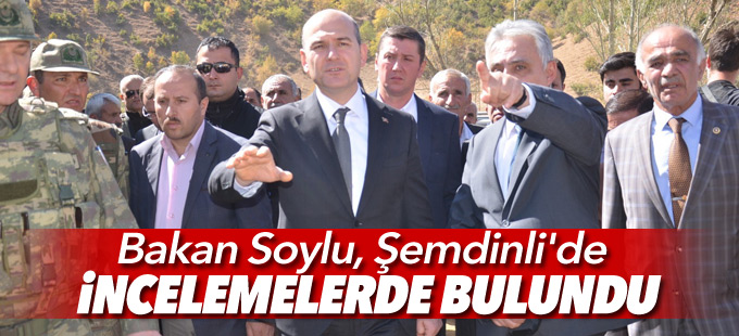 Bakan Soylu, Şemdinli'de incelemelerde bulundu