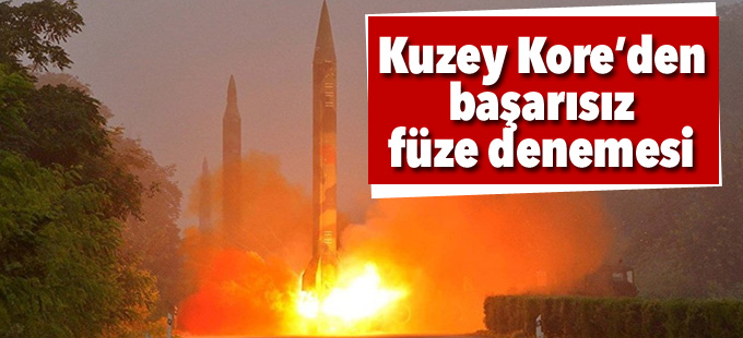 ABD: Kuzey Kore yeni füze denemesi yaptı, başarısız oldu