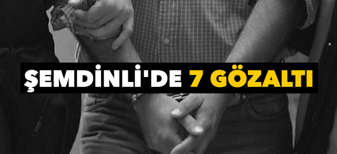 Şemdinli'de 7 kişi gözaltına alındı