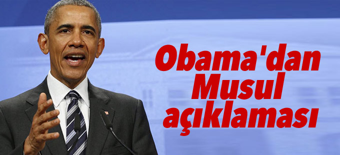 Obama'dan Musul operasyonu açıklaması