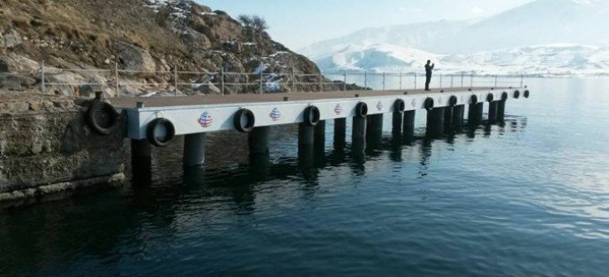 Akdamar Adasının yeni iskelesi tamamlandı