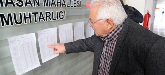 Seçmen listeleri asıldı