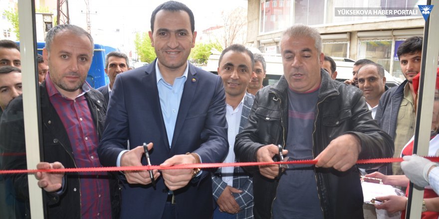 Yüksekova'da iş yeri açılışı