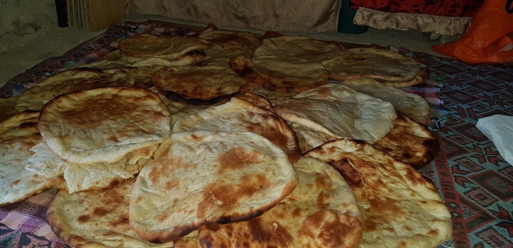 Köylü kadınların bayram hazırlığı