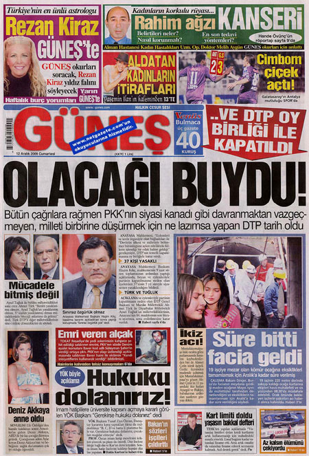 Medyada 'kapatma' manşetleri 7