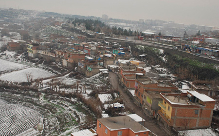 Diyarbakır'da kar manzaraları 1