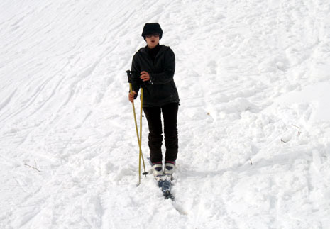 Hakkari'de Otluca tesislerindeki kayak keyfinden fotoğraflar 13