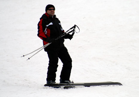Hakkari'de Otluca tesislerindeki kayak keyfinden fotoğraflar 3