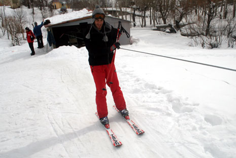 Hakkari'de Otluca tesislerindeki kayak keyfinden fotoğraflar 40