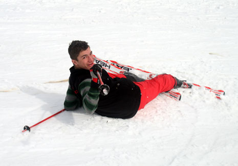 Hakkari'de Otluca tesislerindeki kayak keyfinden fotoğraflar 53