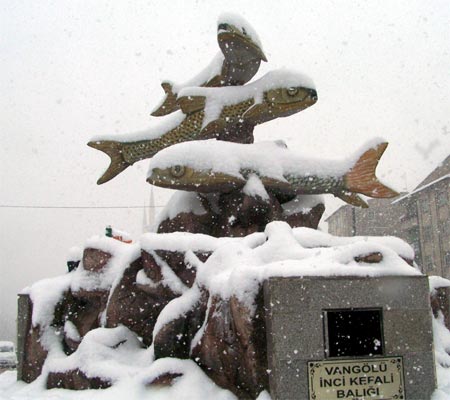 Van'da 2 gündür etkisini sürdüren kar yağışından kareler 15