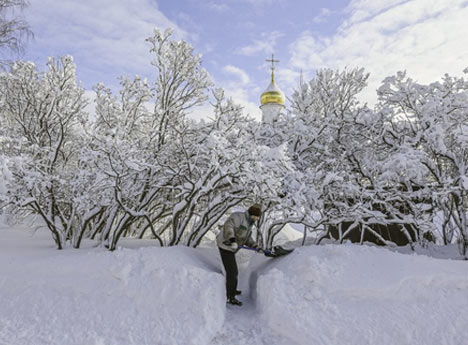 Moskova'ya yüzyılın kar yağışı 2