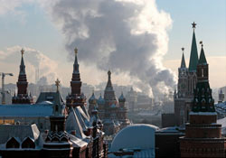 Moskova'ya yüzyılın kar yağışı