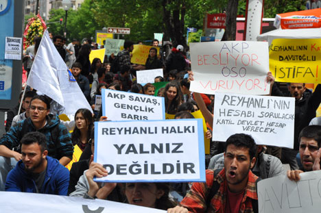 Reyhanlı protestosuna müdahale 11