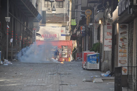 Taksim'de çatışmalar devam ediyor 25