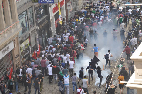 Taksim'de çatışmalar devam ediyor 27