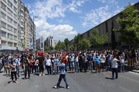 Taksim'de çatışmalar devam ediyor 32