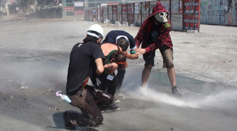 Fotoğraflarla Taksim direnişi 34