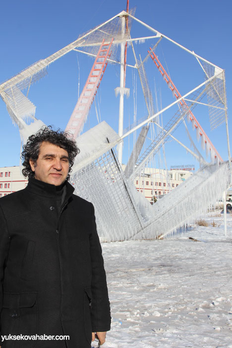 Erzurum'da Sibirya soğukları buzlu sanata dönüştü 19
