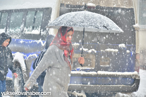 Yüksekova'da kar yağışı - 28-01-2014 10