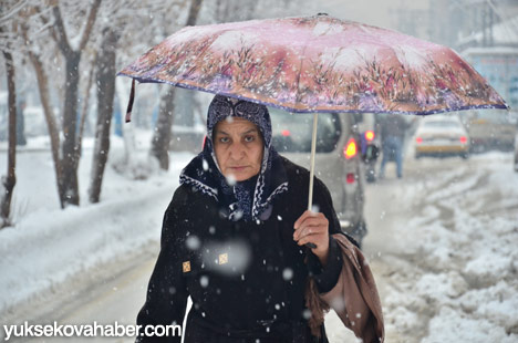 Yüksekova'da kar yağışı - 28-01-2014 5