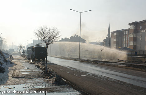 Yüksekova'da 15 Şubat gerginliğinden kareler - 14-02-2014 4