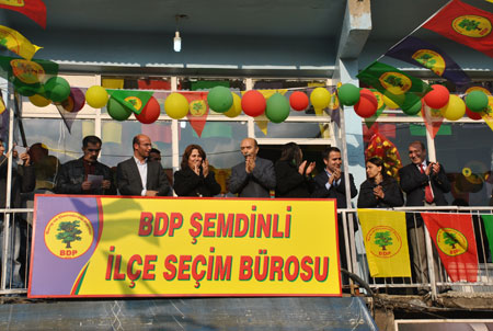 BDP Şemdinli'de seçim bürosu açtı! 22