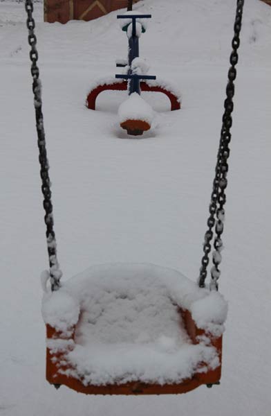 Erzurum'da kar yağışı 3