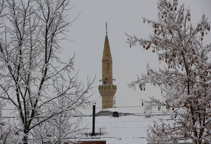 Erzurum'da kar yağışı 4