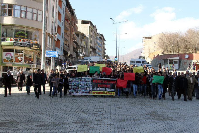 Şemdinli'de Roboski katliamı protesto edildi 16