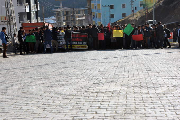 Şemdinli'de Roboski katliamı protesto edildi 6