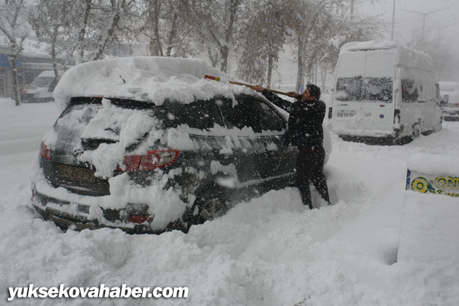 Hakkari ve Yüksekova'da kar yağışı 12
