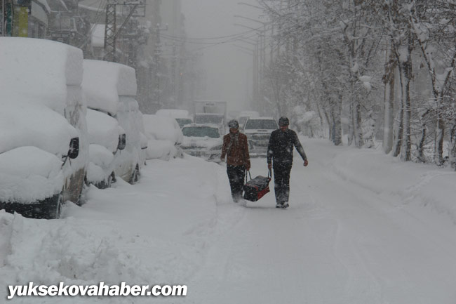 Hakkari ve Yüksekova'da kar yağışı 20