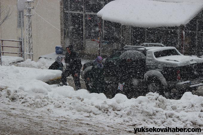 Şemdinli'de kar yağışı 10