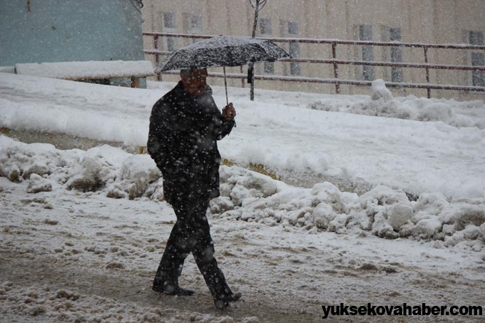 Şemdinli'de kar yağışı 14