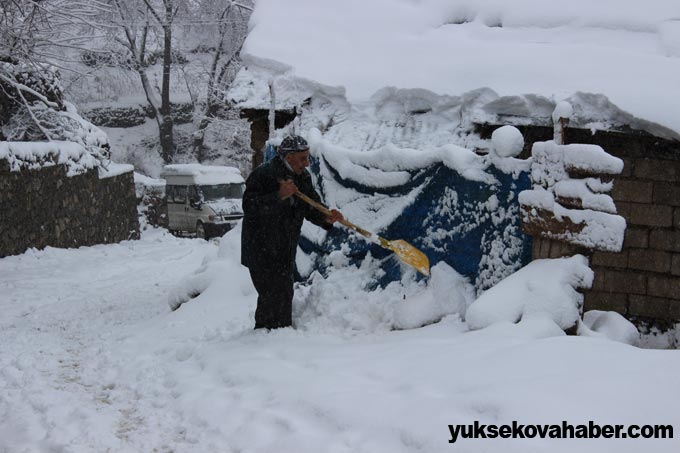Şemdinli'de kar yağışı 25