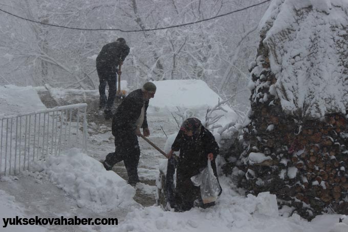 Şemdinli'de kar yağışı 26
