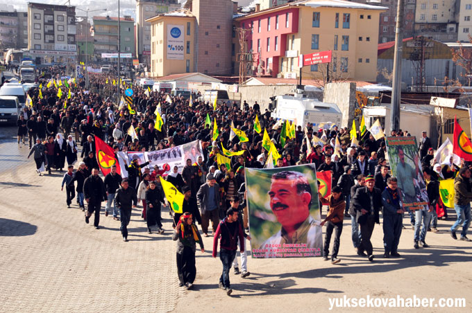 Hakkari'de 'Öcalan'a özgürlük' yürüyüşü 18