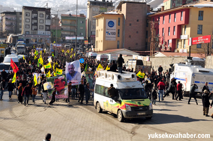 Hakkari'de 'Öcalan'a özgürlük' yürüyüşü 19