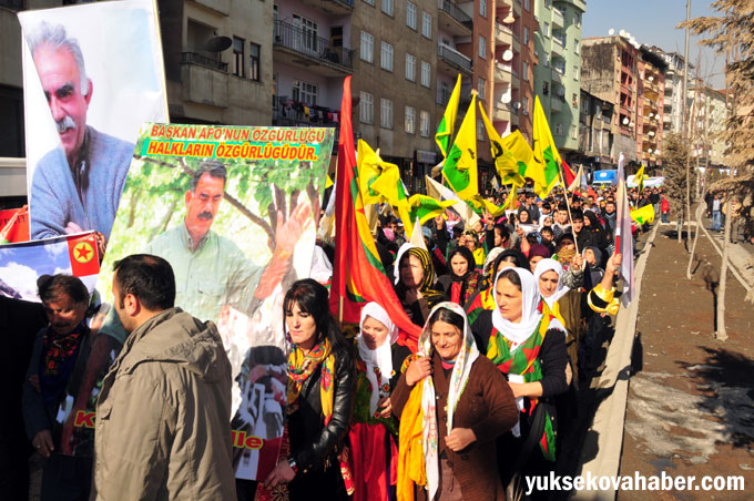 Hakkari'de 'Öcalan'a özgürlük' yürüyüşü 7
