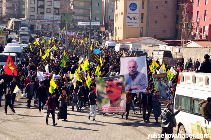 Hakkari'de 'Öcalan'a özgürlük' yürüyüşü 8