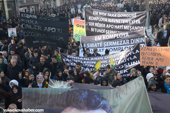 Yüksekova'da 15 Şubat protestosu 15