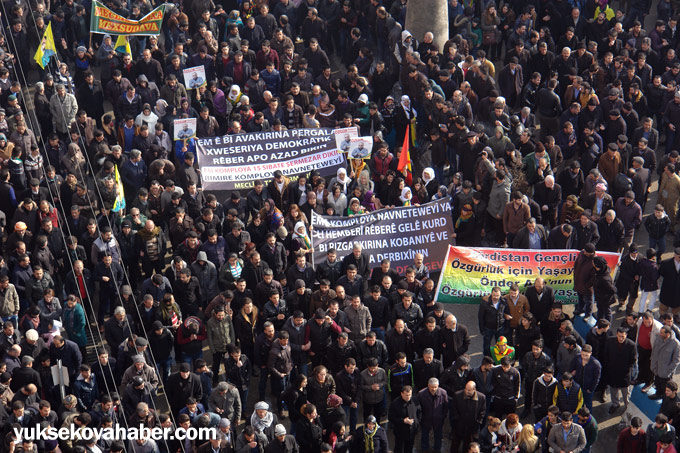Yüksekova'da 15 Şubat protestosu 2